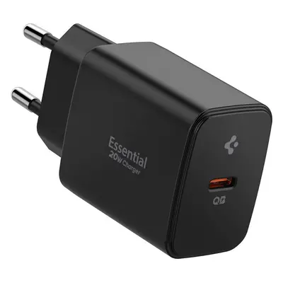 SPIGEN ESSENTIAL EE201EU 1-PORT NETWORK CHARGER 20W BLACK