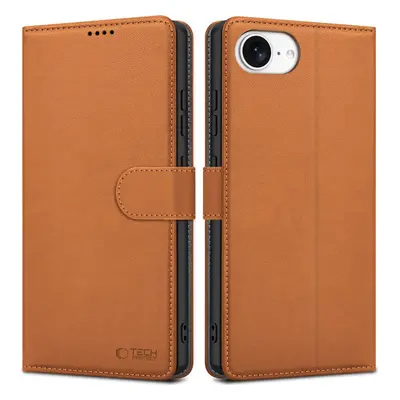 TECH-PROTECT WALLET IPHONE 16E SADDLE BROWN