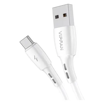 Vipfan Kabel USB-C VFAN Racing X05, 3A, 1 m (bílý)