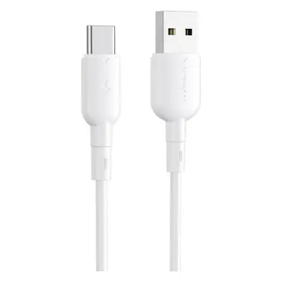 Vipfan Kabel USB na USB-C VFAN Colorful X11, 3A, 1m (bílý)