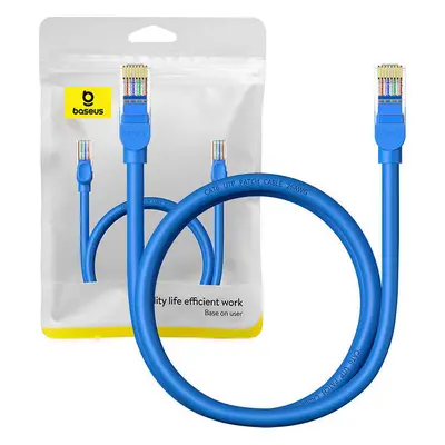 Kulatý kabel Baseus Ethernet RJ45, Cat.6, 1 m (modrý)