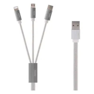 Kabel USB 3v1 Remax Kerolla, 2 m (bílý)