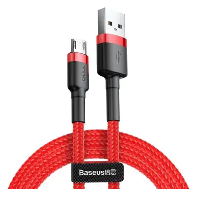 Kabel Baseus Cafule Micro USB 2,4A 1m (červený)