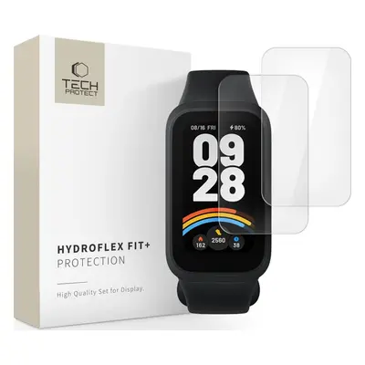 Hybridní fólie TECH-PROTECT HYDROFLEX FIT+ 2-PACK XIAOMI SMART BAND 9 ACTIVE CLEAR