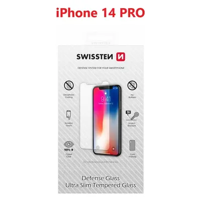 OCHRANNÉ TEMPEROVANÉ SKLO SWISSTEN PRO APPLE IPHONE 14 PRO RE 2,5D