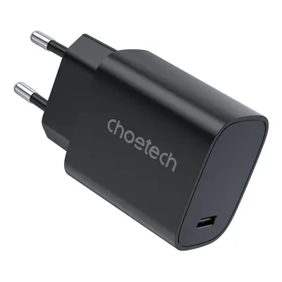 Síťová nabíječka Choetech Q5004 EU USB-C, 20 W (Černá)