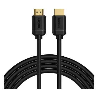 Baseus 2x kabel HDMI 2.0 4K 60Hz, 3D, HDR, 18 Gb/s, 3 m (černý)