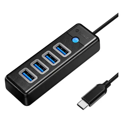 Orico HUB USB-C na 4x USB 3.0 5Gbps 0,15m černý