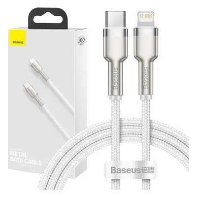 USB-C kabel pro Lightning Baseus Cafule, PD, 20W, 1m (bílý)