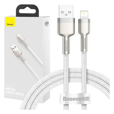 USB kabel pro Lightning Baseus Cafule, 2,4A, 1m (bílý)