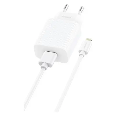 Nabíječka Foneng EU28 12W 2,4A + kabel USB-A na propojovací kabel