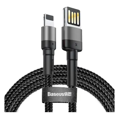 Baseus Cafule Oboustranný kabel USB Lightning 1,5 A 2 m (šedo-černý)