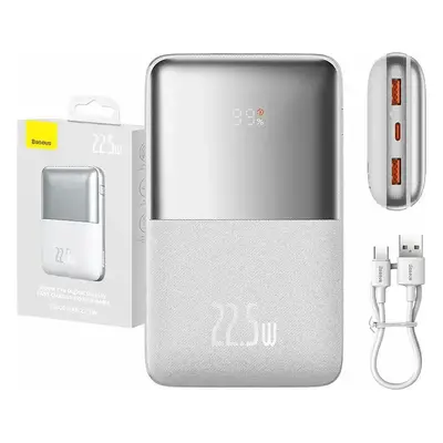 Powerbanka Baseus Bipow Pro 20000mAh, 2xUSB, USB-C, 22,5W (bílá)