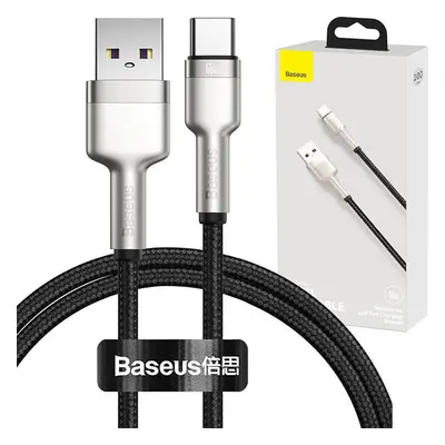 Kabel USB pro USB-C Baseus Cafule, 66 W, 1 m (černý)