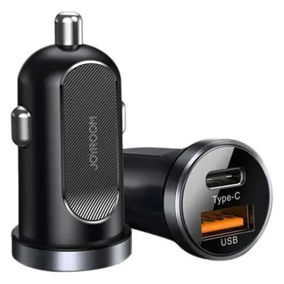 JOYROOM C-A08 2-PORT CAR CHARGER PD30W/QC3.0 BLACK