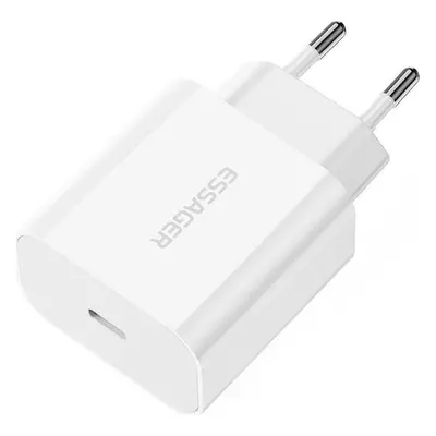 Nabíječka USB-C 20W Essager PD (bílá)