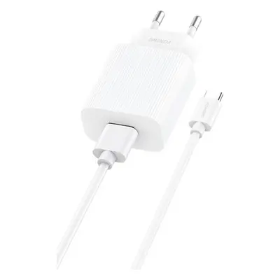 Rychlonabíječka Foneng 1x USB EU28 12W QC 3.0+ kabel USB typu C