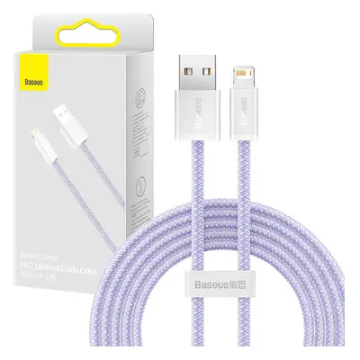 Baseus Dynamic kabel USB na Lightning, 2,4 A, 2 m (fialový)