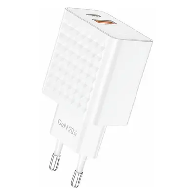 Foneng EU42 USB-C+USB-A 20W síťová nabíječka (bílá)