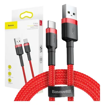 Baseus Cafule USB-C kabel 2A 3m - červený