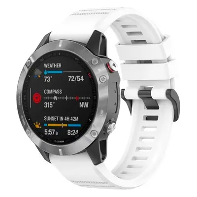 Silikonový řemínek FIXED Silicone Strap pro Garmin QuickFit 26mm, bílý