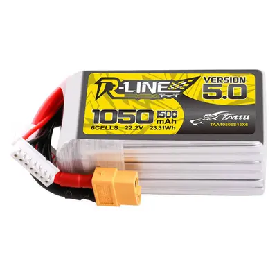 Akumulátor Tattu R-Line 5.0 1050mAh 22.2V 6S 150C XT60 Plug