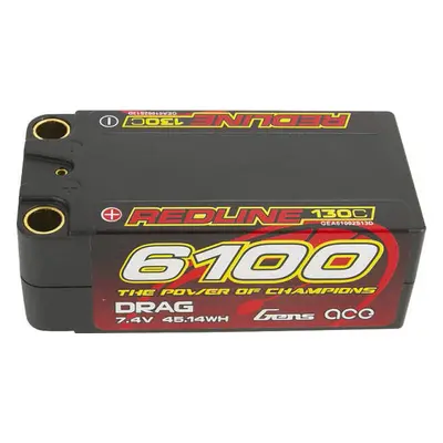 Gens ace Redline Series 6100mAh 7.4V 130C 2S2P HardCase 71# LiPo baterie