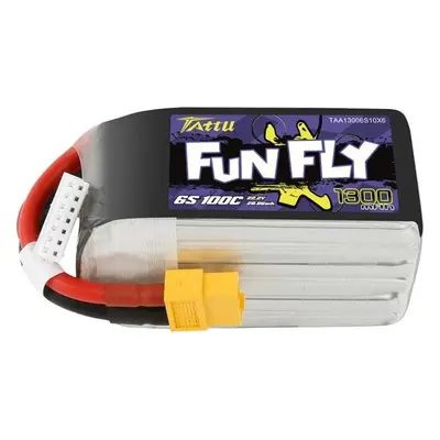 Baterie Tattu Funfly 1300mAh 22,2V 100C 6S1P XT60