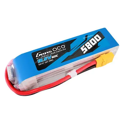 Gens ace 5800mAh 60C 18,5V 5S1P Lipo Battery Pack s konektorem XT90