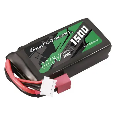 Gens ace 35C 1500mAh 3S1P 11.1V Airsoft Gun Lipo baterie s T zástrčkou