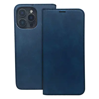 Pouzdro Smart Suede pro iPhone 16 Plus 6,7" tmavě modré