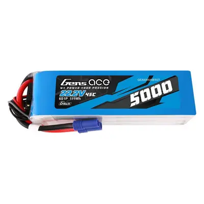 Gens ace G-Tech 5000mAh 22,2V 45C 6S1P LiPo baterie s konektorem EC5