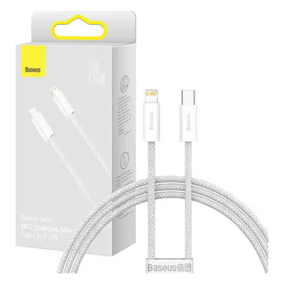 Baseus Dynamic kabel USB-C pro Lightning, 23 W, 1 m (bílý)