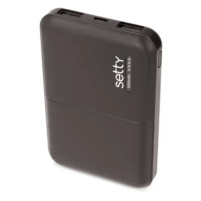 Setty power bank 5000 mAh SPB-05 black