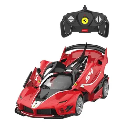 RASTAR Ferrari 1:18 FXXK dálkově ovládané RC auto pro vlastní montáž (červené)