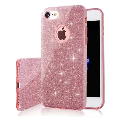 Glitter pouzdro 3v1 pro iPhone 16 Plus 6,7" růžové