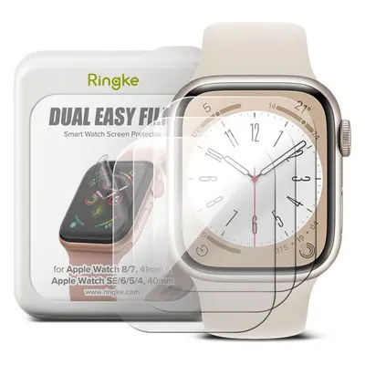 Ochranná fólie RINGKE DUAL EASY 3-PACK APPLE WATCH 4 / 5 / 6 / 7 / 8 / SE (40 / 41 MM) CLEAR