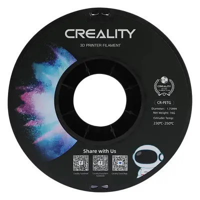 CR-PETG Filament Creality pro 3D tiskárny (Transparent - průhledný)