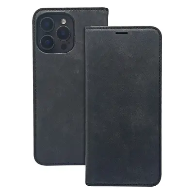 Pouzdro Smart Suede pro iPhone 16 Pro Max 6,9" černé