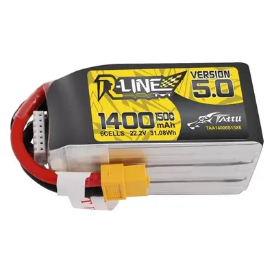 Baterie Tattu R-Line 5.0 1400mAh 22,2V 150C 6S1P XT60