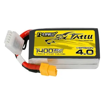 Baterie Tattu R-Line 4.0 1400mAh 14,8V 130C 4S1P XT60