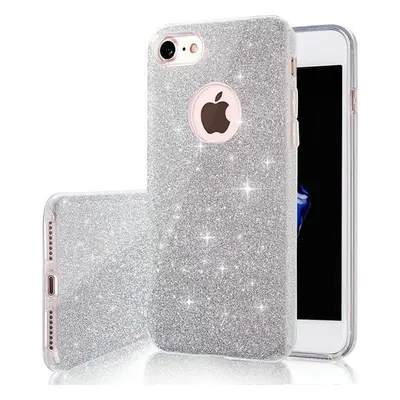 Glitter 3in1 kryt pro iPhone 16 Pro Max 6,9" silver