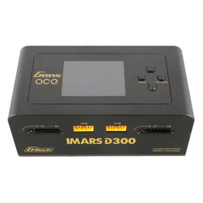 Gens Ace IMARS D300 G-Tech Channel AC/DC 300W/700W RC nabíječka baterií-EU černá