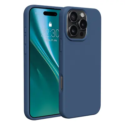 Etteri Silicone case for iPhone 16 Pro Max 6,9" dark blue