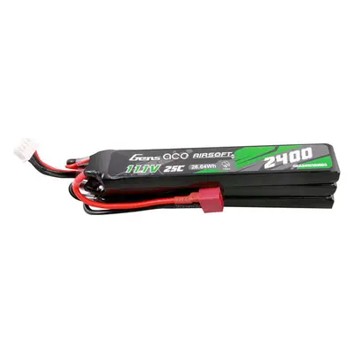 Gens ace 25C 2400mAh 3S2P 11.1V NUNCHUCK 3X Airsoft Gun Lipo baterie s Deans(T) konektorem