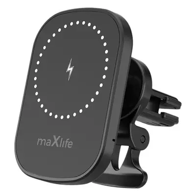 Maxlife držák telefonu do ventilace auta MXCH-16 magnetický MagSafe s bezdrátovým nabíjením 15W