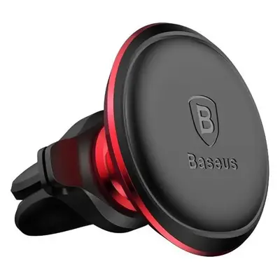 Baseus car holder magnetic with cable clip red new2 air vent