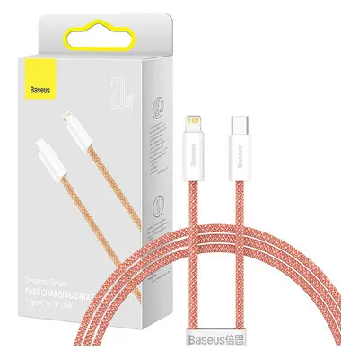 Kabel USB-C pro Lightning Baseus řady Dynamic, 20 W, 1 m (oranžový)