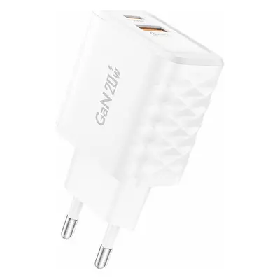 Foneng EU56 1xUSB-A, 1xUSB-C, 20W nabíječka (bílá)