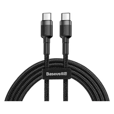 BASEUS PD60W/QC3.0 TYPE-C CABLE 100CM GREY/BLACK